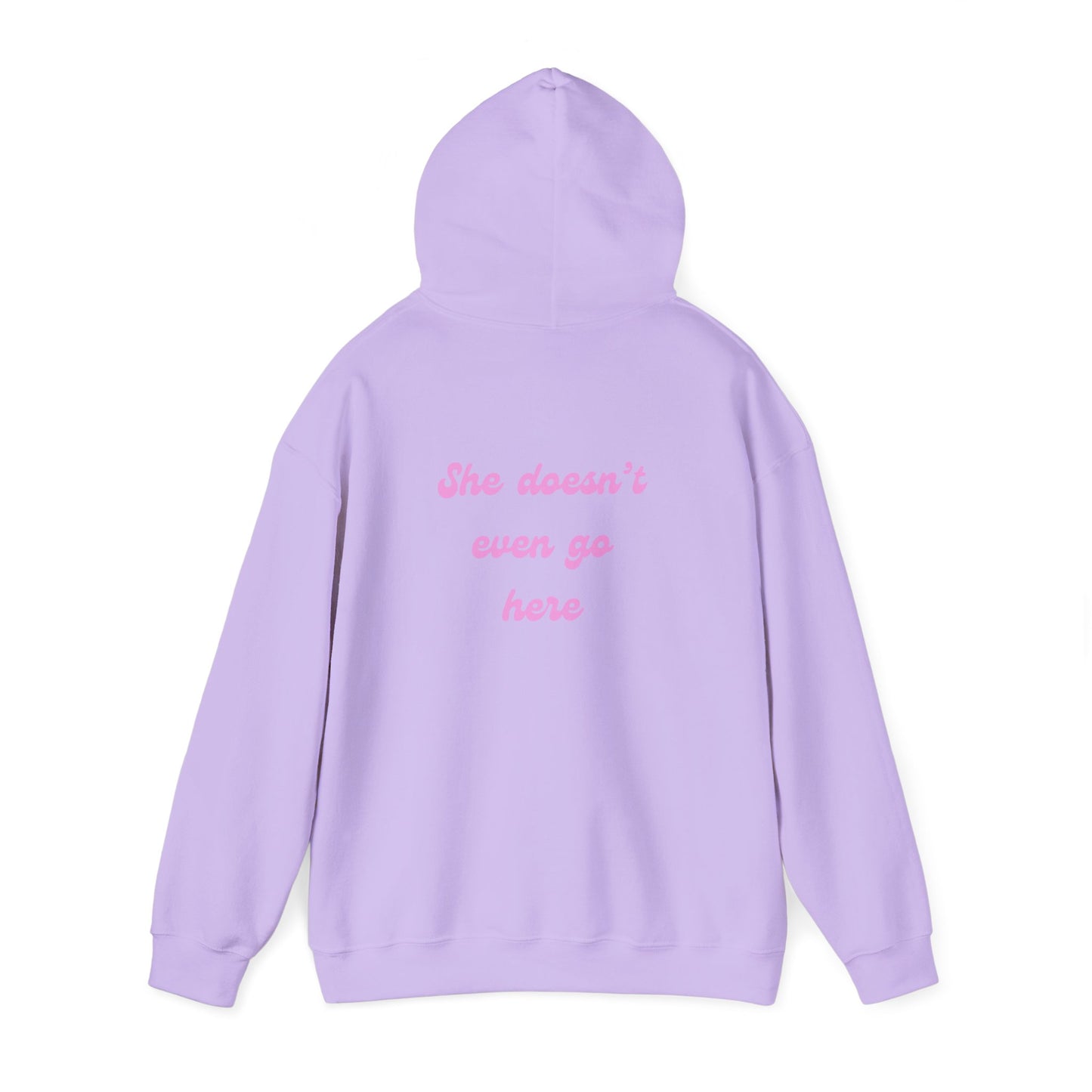 She Doesn't Even Go Here Hoodie | Mean Girls Quote Sweatshirt