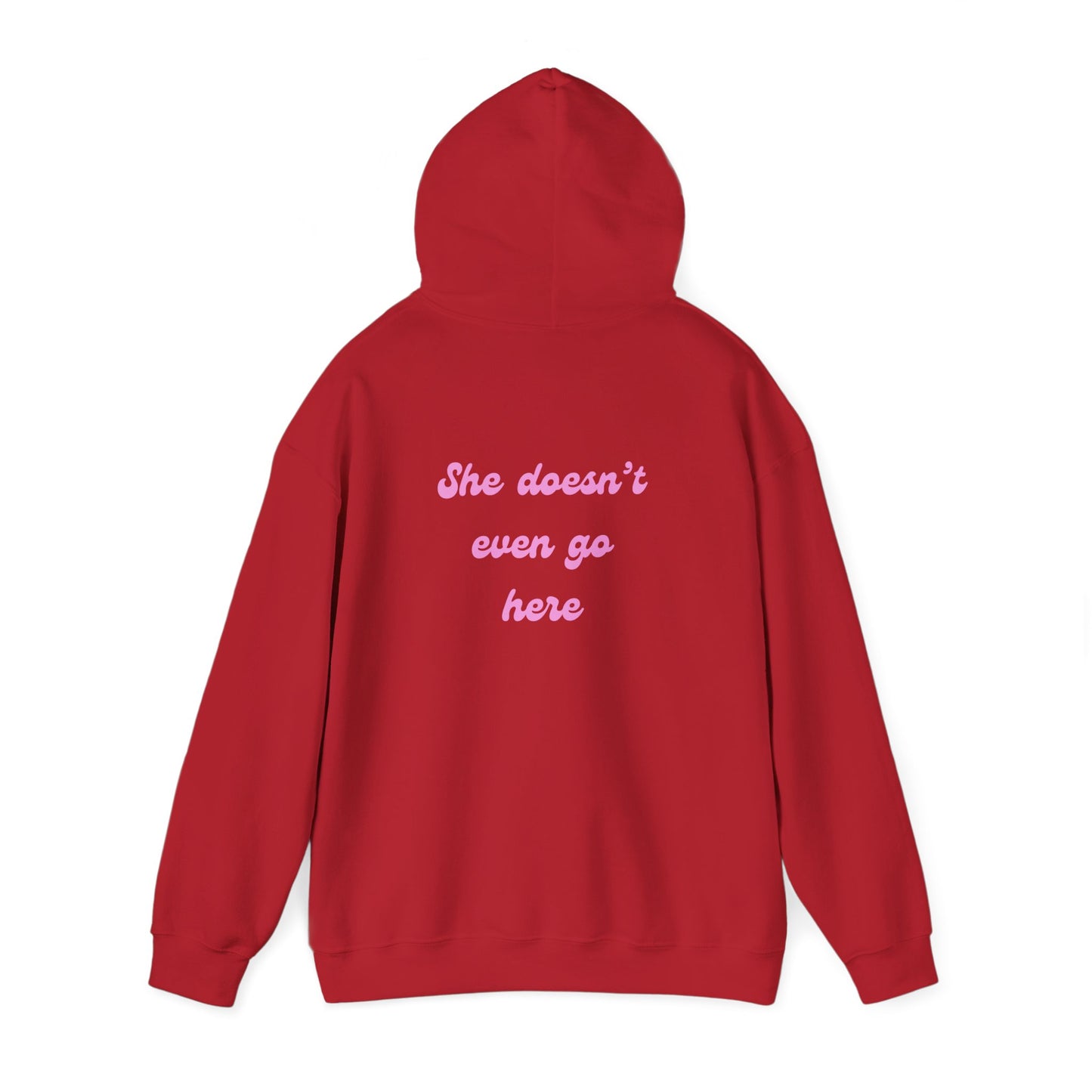 She Doesn't Even Go Here Hoodie | Mean Girls Quote Sweatshirt
