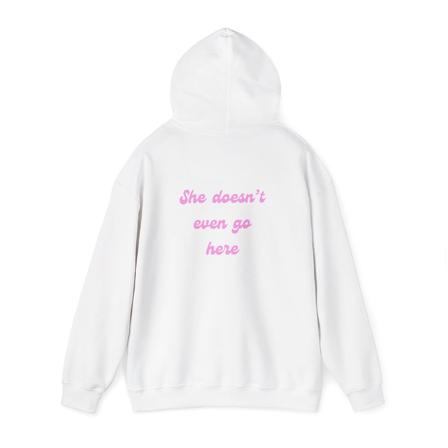 She Doesn't Even Go Here Hoodie | Mean Girls Quote Sweatshirt